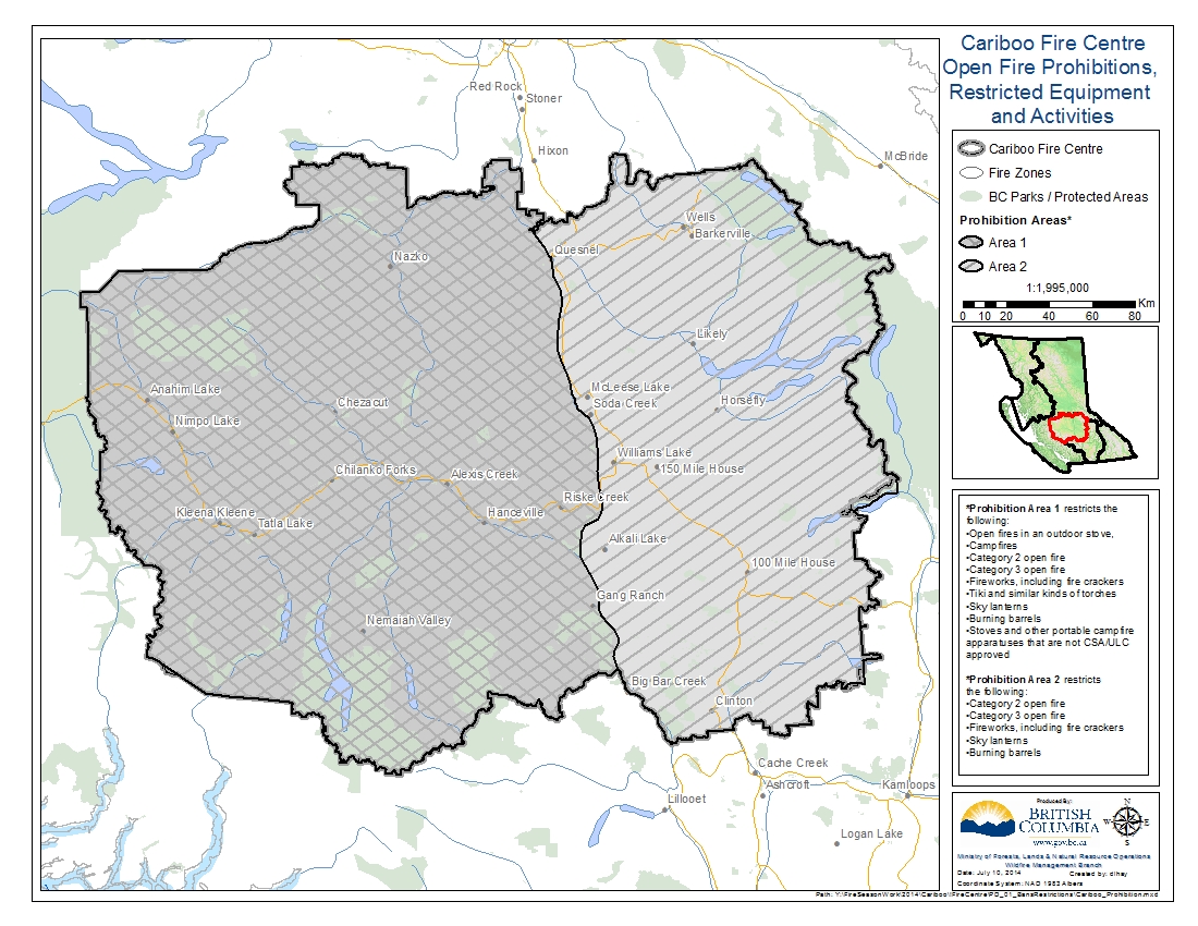 Cariboo Fire Restrictions South Green Lake Volunteer Fire Department